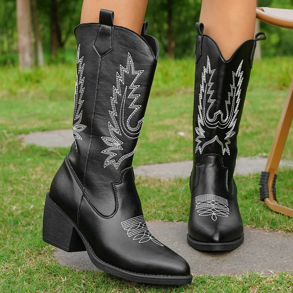 Chloé - Santiag talon plat