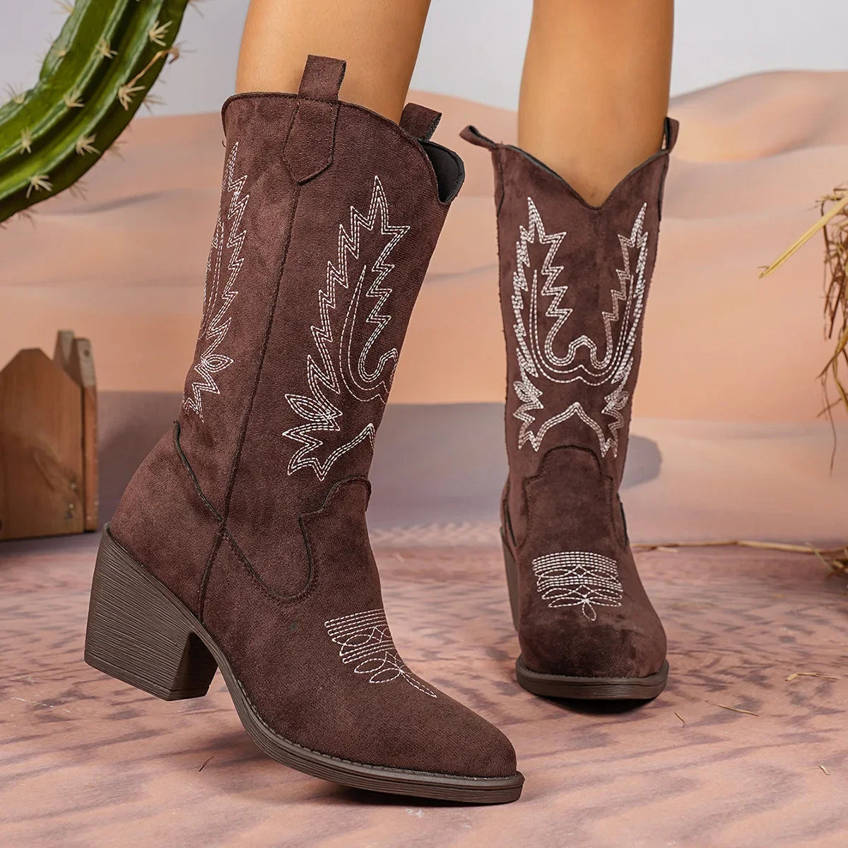 Chloé - Santiag talon plat