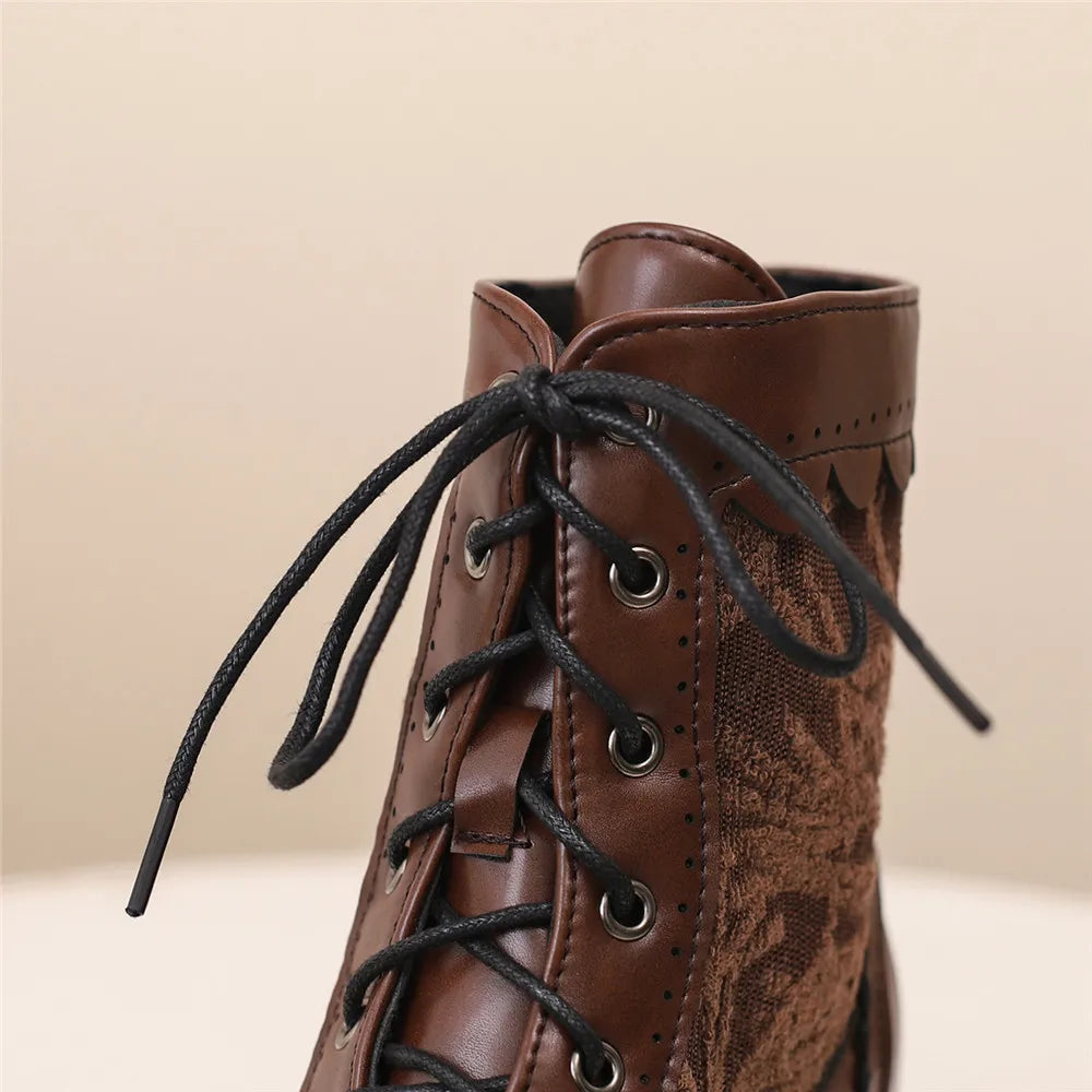 Loretta - Santiag femme a lacets